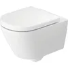 Image de WC suspendu Duravit D-Code, base de charnière prémontée, fixation cachée, chasse d'eau basse, rimless, 370x540x360mm, blanc brillant, 29030900212