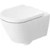 Image de Duravit WC suspendu, cuvette à chasse profonde D-Code 37x54 cm, 4,5 l, sans bride, blanc, avec ferrure de montage
