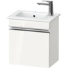 Image de Duravit Meuble sous lavabo mural Sivida 40x44,3x28,7 cm, T., droite, blanc brillant, chromé