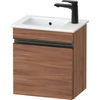 Image de Duravit Meuble sous-lavabo mural Sivida 40x44,3x28,7 cm, porte, G, N Nat, Couleur noire
