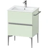 Image de Duravit Meuble sous-lavabo mural Sivida 61x59,1x47,7 cm, 2 tiroirs, vert m, G chr