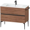 Image de Duravit Meuble sous-lavabo mural Sivida 101x59,1x47,7cm, 2 tiroirs, N Nat, Gr. sw