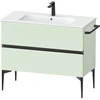 Image de Duravit Meuble sous lavabo mural Sivida 101x59,1x47,7 cm, 2 tiroirs, vert m, G sw