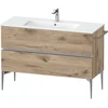 Image de Duravit Meuble sous-lavabo au sol Sivida 121x59,1x47,7 cm, 2 tiroirs, E Marm, G chr