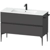 Image de Duravit Meuble sous lavabo au sol Sivida 121x59,1x47,7 cm, 2 tiroirs, gris m, Gr. sw