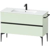Image de Duravit Meuble sous lavabo au sol Sivida 121x59,1x47,7 cm, 2 tiroirs, vert m, G sw