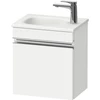 Image de Duravit Meuble sous-lavabo mural Sivida 40x44x29,5 cm, porte, droite, blanc, chrome