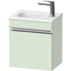 Image de Duravit Meuble sous-lavabo mural Sivida 40x44x29,5 cm, porte, gauche, vert ma, Gr. chr