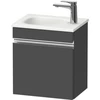 Image de Duravit Meuble sous-lavabo mural Sivida 40x44x29,5 cm, porte, droite, graph ma, Gr. chr
