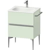 Image de Duravit Meuble sous-lavabo mural Sivida 61x59,2x47,7 cm, 2 tiroirs, vert m, G chr