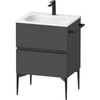 Image de Duravit Meuble sous-lavabo mural Sivida 61x59,2x47,7 cm, 2 tiroirs, gris mat, Gr. sw