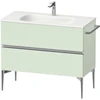 Image de Duravit Meuble sous-lavabo mural Sivida 101x59,2x47,7 cm, 2 tiroirs, vert m, G chr