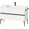 Image de Duravit Meuble sous lavabo Sivida 121x59,2x47,7 cm, 2 tiroirs, blanc mat, taille S