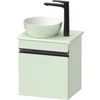 Image de Duravit Meuble sous lavabo mural Sivida 40x44x32,5 cm, porte, vert mat, droite, petit modèle