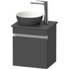 Image de Duravit Meuble sous lavabo suspendu Sivida 40x44x32,5 cm, porte, gris, gauche, graph ma