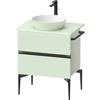 Image de Duravit Sous-meuble console lavabo au sol Sivida 64,5x54,8x47,5 cm, vert m, 2 SBK, Gr. sw