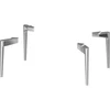 Image de Duravit Pied de socle Sivida 4 pces, au sol, pour meuble sous lavabo, chrome