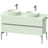 Image de Duravit Sous-meuble console lavabo au sol Sivida vert m, 131,5x54,8x47,5 cm, 2 SBK, G chr