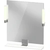 Image de Duravit Miroir LED 9 W Sivida 65x65x3,6 cm, blanc, avec interrupteur, au, acier, chromé