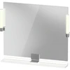 Image de Duravit Miroir LED 9 W Sivida 85x65x3,6 cm, blanc chaud, avec prise, acier, chrome brillant
