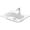 Image de Duravit Lavabo DuroCast Plus Sivida 62x48,5 cm, avec trou robinet, blanc mat soyeux