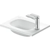 Image de Duravit Meuble vasque DuroCast Plus Sivida 41x33cm, trou de robinet à droite, blanc
