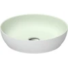 Image de Duravit Lavabo à poser DuroCast + Sivida d 40 cm, vert clair I.Fa, blanc Auß.Fa