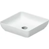 Image de Duravit Lavabo à poser DuroCast + Sivida 40x40cm, blanc mat soyeux