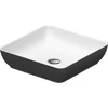 Image de Duravit Lavabo à poser DuroCast + Sivida 40x40 cm, I.Fa w m, ext. foncé