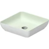 Image de Duravit Vasque à poser DuroCast + Sivida 40x40 cm, vert pâle, extérieur blanc