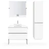 Image de Duravit Sivida kit lavabo, rond, 400x400mm, incl. console 880x500mm, 2680133200, Couleur: Version