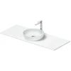 Image de Duravit Lavabo console Sivida 128x50 cm, blanc mat soyeux