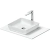 Image de Duravit Lavabo console Sivida 68x50 cm, blanc mat soyeux