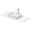 Image de Duravit Sivida Console lavabo 108x50 cm, blanc mat soyeux