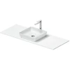 Image de Duravit Sivida Console Vasque 128x50 cm, blanc mat soyeux