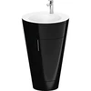 Image de Duravit Meuble sous-lavabo c-bonded Set Starck 1 56x86,4x60,5cm, debout, gris chrome, noir brillant
