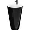 Image de Duravit Meuble sous-lavabo c-bonded Set Starck 1 56x86,4x60,5 cm, deb., Gr. noir, noir hgl