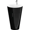 Image de Duravit Meuble sous lavabo c-bonded Set Starck 1 56x86,4x60,5cm, st, IB, Gr. chr, noir hgl
