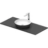 Image de Duravit Sivida Set lavabo, rond, 400x400mm, incl. console 1080x500mm, 268014FI00, Couleur: Version