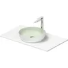 Image de Duravit Sivida kit lavabo, rond, 400x400mm, incl. console 880x500mm, 268013FG00, Couleur: Version