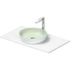 Image de Duravit Lavabo console Sivida 88x50 cm, I.Fa vert m, Ext.Fa blanc s-mat