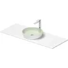 Image de Duravit Sivida Set lavabo, rond, 400x400mm, incl. console 1280x500mm, 268015FG00, Couleur: Version