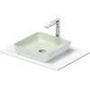 Image de Set lavabo Duravit Sivida, rectangulaire, 400x400mm, incl. console 680x500mm, 268017FG00, Couleur: Version