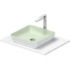 Image de Duravit Lavabo console Sivida 68x50 cm, vert I.Fa, extérieur blanc s-mat