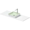 Image de Duravit Lavabo console Sivida 128x50 cm, I.Fa grand modèle, ext. Fa blanc s-mat
