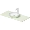 Image de Duravit Sivida Set lavabo, rond, 400x400mm, incl. console 1080x500mm, 268014FH00, Couleur: Version