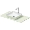 Image de Set lavabo Duravit Sivida, rectangulaire, 400x400mm, incl. console 880x500mm, 268018FH00, Couleur: Version