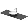 Image de Duravit Lavabo console Sivida 128x50 cm, I.Fa w m, couleur extérieure gris mat