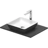 Image de Set lavabo Duravit Sivida, rectangulaire, 400x400mm, incl. console 680x500mm, 268017FI00, Couleur: Version