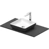Image de Set lavabo Duravit Sivida, rectangulaire, 400x400mm, incl. console 880x500mm, 268018FI00, Couleur: Version